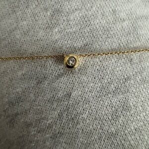 Mejuri 14k gold, diamond necklace